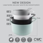 COOK WITH COLOR Nesting Plastic Mixing Bowl Set with Pour Spouts and Handles, Mint, 4 Piece Non-Slip - Image 6
