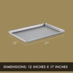 Calphalon Premium Nonstick Baking Pans Set of 2, 12 x 17 inch, Silverware, Heavy Gauge Steel Core - Image 6