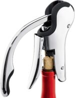 Stainless Steel Wine Opener Compact Vertical Corkscrew Wine Bottle Opener with Foil Cutter - Image 5