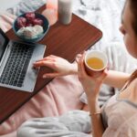 Vaunn Medical Adjustable Overbed Bedside Table With Wheels (Hospital and Home Use) - Image 3