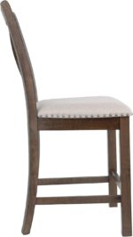 Signature Design by Ashley Moriville Rustic Farmhouse 24.5" Upholstered Barstool, 2 Count, Beige & Brown - Image 11