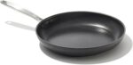 OXO Enhanced 12" Frying Pan Skillet, PFAS-Free Ceramic Nonstick, Durable Hard Anodized Cookware, Scratch Resistant, Stainless Steel Handle, Good Grips, Dishwasher & Oven safe, Black - Image 2