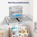 Commercial Baby Changing Station,Wall Mounted Baby Changing Station with Safety Strap,Wall Mounted Changing Table for Commercial Bathroom, Baby Changing Station That Makes Every Mother Happy - Image 7