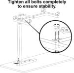 Vaunn Medical Adjustable Overbed Bedside Table With Wheels (Hospital and Home Use) - Image 6
