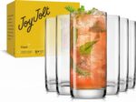JoyJolt Faye 13oz Highball Glasses, 6pc Tall Glass Sets. Lead-Free Crystal Drinking Glasses. Water Glasses, Mojito Glass Cups, Tom Collins Bar Glassware, and Mixed Drink Cocktail Glass Set - Image 10