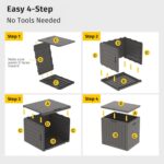 EAST OAK Outdoor Storage Box, 31 Gallon Deck Box Indoor and Outdoor Use, Waterproof Resin Storage Bin for Package Delivery, Patio Cushions, Gardening Tools, Lockable, UV Resistant, Grey - Image 9