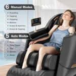 Culanta Massage Chair Full Body, Zero Gravity SL-Track Shiatsu Massage Recliner Chair with Body Scan, Airbags, Foot Rollers, Deep Yoga Stretch, Heating (U1-Black) - Image 4