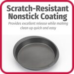 GoodCook Everyday Nonstick Steel Round Cake Pan, 9", Gray - Image 5