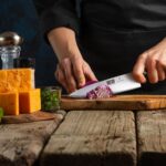 HOSHANHO Kitchen Knife in Japanese High Carbon Steel, Professional High-Class Chef's Knife 8 inch, Non-slip Ultra Sharp Cooking Knives with Ergonomic Handle - Image 8