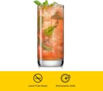 JoyJolt Faye 13oz Highball Glasses, 6pc Tall Glass Sets. Lead-Free Crystal Drinking Glasses. Water Glasses, Mojito Glass Cups, Tom Collins Bar Glassware, and Mixed Drink Cocktail Glass Set - Image 5
