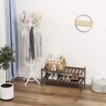 Bamboo 2-Tier Shoe Rack Stackable Shelf Storage Organizer for Entryway, Hallway and Closet, 27.2"x11"x13.2" (Mocha) - Image 6