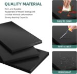 Shintenchi Bookshelf, Industrial Bookshelves and Bookcases with Doors Floor Standing 6 Shelf Display Storage Shelves 70.6 inches Tall Bookcase for Home Office, Living Room (Black) - Image 6