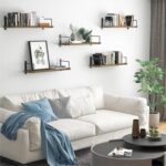 Floating Shelves - 24 Inch Wall Mounted Set of 3 Rustic Wood Shelves for Wall Decor and Living Room Storage (Brown) - Image 3