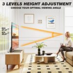 5Rcom TV Stand Mount, Universal TV Stand Tabletop for 22 to 65 inch Plasma LCD LED Flat Screen TVs, Strong TV Legs Holds up to 88lbs, Height Adjustable TV Base, Max VESA 800 x 500mm - Image 3