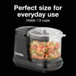 Proctor Silex Durable Electric Vegetable Chopper & Mini Food Processor for Chopping, Puree & Emulsify, 1.5 Cup, Black - Image 3