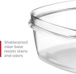Rubbermaid 28-Piece Clear/Grey Food Storage Containers, Premium Snap Bases, and Various Size Lids, Perfect for Meal Prep, Leftovers, and Dishwasher Safe - Image 3
