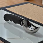Heavy Duty Ice Cream Scoop Stainless Steel Icecream Scooper With Non Slip Rubber Grip Handle, Metal Spade Spoon Kitchen Tool 7 inch - Image 8