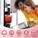 LIFERUN 6 Qt Enameled Cast Iron Dutch Oven Pot with Lid，Oven Safe up to 500° F, Heavy-Duty Non-Stick Dutch Oven with Dual Handles for Bread Baking, Fry Foods, Braising, Stews, Roasting (Red) - Image 4