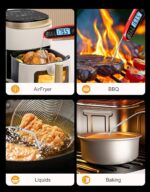 Instant Read Meat Thermometer Digital for Cooking & Grilling with Dual Probe, Kitchen Food Thermometer for Grill Smoker Turkey BBQ Oven Candy Oil Fry, Christmas Gifts Stocking Stuffers for Men - Image 6