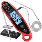 Instant Read Meat Thermometer Digital for Cooking & Grilling with Dual Probe, Kitchen Food Thermometer for Grill Smoker Turkey BBQ Oven Candy Oil Fry, Christmas Gifts Stocking Stuffers for Men - Image 2
