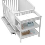 Storkcraft Steveston 5-in-1 Convertible Crib & Changer (White) – GREENGUARD Gold Certified, Fits Standard Crib Mattress, Converts to Toddler Bed and Full Bed, 4 Adjustable Mattress Heights - Image 11