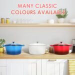 LIFERUN 6 Qt Enameled Cast Iron Dutch Oven Pot with Lid，Oven Safe up to 500° F, Heavy-Duty Non-Stick Dutch Oven with Dual Handles for Bread Baking, Fry Foods, Braising, Stews, Roasting (Red) - Image 9