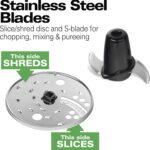 Hamilton Beach Food Processor & Vegetable Chopper for Slicing, Shredding, Mincing, and Puree, 8 Cup, Black - Image 6