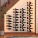 2 Pack 12 Bottle Wall Wine Rack for 24 Wine Bottles, DIY Detachable Wall Mount Wine Rack, Wine Storage Organizer Display Holder Used As One or Four, for Kitchen, Dining Room, Bar, Wine Cellar - Image 7