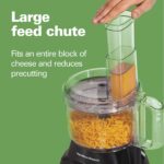 Hamilton Beach Food Processor & Vegetable Chopper for Slicing, Shredding, Mincing, and Puree, 8 Cup, Black - Image 4