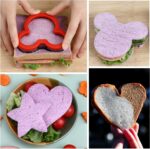 Elfkitwang Sandwich Cookie Cutters Set, Dinosaur,Heart,Star,Mouse,Sandwich Knife Cookie Knife Vegetable Cutter Food Grade Cookie Mould.(12Pcs) - Image 8