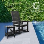 GREENVINES Outdoor Rocking Chairs | Set of 2 | Porch Rocker | HDPE Plastic | Black | Oversized Rockers | High Back | Big & Tall | Ladder Back | for Patio Outside Backyard Balcony - Image 7