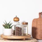 Round Decorative Tray Wood Bathroom Counter Organizer Farmhouse Kitchen Decor Wooden Riser for Soap Dish, Perfume, Candle, Sponge, 10" - Brown - Image 4