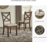 Signature Design by Ashley Moriville Modern Farmhouse 19" Upholstered Dining Room Chair, 2 Count, Brown - Image 6
