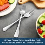 Dinner Forks,Set of 16 Top Food Grade Stainless Steel Silverware Forks,Table Forks,Flatware Forks,8 Inches,Mirror Finish & Dishwasher Safe,Use for Home,Kitchen or Restaurant - Image 8
