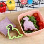 Elfkitwang Sandwich Cookie Cutters Set, Dinosaur,Heart,Star,Mouse,Sandwich Knife Cookie Knife Vegetable Cutter Food Grade Cookie Mould.(12Pcs) - Image 7