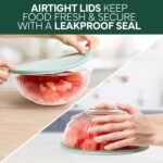 COOK WITH COLOR 12 Pc Glass Mixing Bowl Set with Lids – Borosilicate Glass Nesting Bowls for Cooking, Baking and Meal Prep, Fluted Sage - Image 7