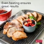 GoodCook 15” x 10.5” Nonstick Carbon Steel Baking Pan & Raised Wire Rack – Pizza Crisper, Crispy Bacon, Multipurpose Cooking Sheet Pan, Cooling Rack, Kitchen Cookware Set, Dishwasher Safe - Image 9