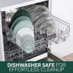 COOK WITH COLOR 12 Pc Glass Mixing Bowl Set with Lids – Borosilicate Glass Nesting Bowls for Cooking, Baking and Meal Prep, Fluted Sage - Image 6