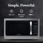 Farberware 1.2 Cu. Ft. Countertop Microwave Oven – 1000 Watts Power, Auto Cook Settings, Defrost, Easy Clean and Child Safety Lock - Stainless and Black - Image 3