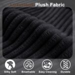 103" Cloud Sectional Sofa, Boneless L-Shape Couch with Chaise, Modern Minimalist Modular Couch for Living Room, Free Combination, Deep Seat, No Assembly Required, Premium Corduroy, Black, L - Image 5