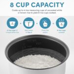 Aroma Housewares 8-Cup (Cooked) (4-Cup UNCOOKED) Cool Touch Rice Cooker (ARC-914S) - Image 5