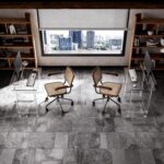 Eglaf Acrylic Desk - Home Office Desk with Monitor Stand - Modern Clear Desk Study Writing Table Computer Desk for Office, Living Room, Bedroom, 31.5" L x 19.7''W x 34.7" H - Image 8