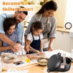 Cast Iron Dutch Oven for Bread Baking, 5 QT Pre-Seasoned Pot with Skillet Lid, Includes Sourdough Bread Baking Supplies, Cast Iron Pot for Frying, Braising, BBQ - Image 8