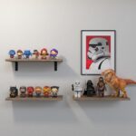 Floating Shelves, 3 Sets Wall Shelves, Wooden Floating Shelves for Wall Décor, Wall Mounted Floating Bathroom Shelf for Storage, Floating Book Shelf for Bedroom, Living Room – Rustic Brown - Image 6