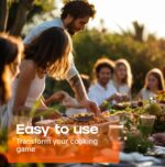 Silicone Spatula Set - Turner Spatulas Silicone Heat Resistant 600°F - Slotted & Solid Spatula for Cooking Fish, Eggs, Pancakes Flipper – Spatulas for kitchen use – Black - Image 9