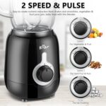 Bear Blender, 2025 New 700W Smoothie Countertop Blender with 40oz Cup for Shakes and Smoothies, 3-Speed for Crushing Ice, Puree and Frozen Fruit with Autonomous Clean - Image 3