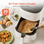 COSORI Air Fryer Pro LE 5-Qt Airfryer, With 20PCS paper liners, 10 Functions that Dry, Bake, Roast &Preheat, Shake Reminder, Up to 450℉, 85% Oil less, Compact, 130+ Recipes, Dishwasher Safe, White - Image 8