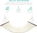Best Choice Products 2-Person Double Hammock, Outdoor Woven Cotton Rope Hammocks for Backyard, Patio w/Spreader Bars, Carrying Case, 450lb Weight Capacity - Image 4