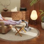 Foldable Foot Stool Ottoman, Modern Foot Rest with Bamboo X Legs & Thick Foam Cushion, Folding Foot Stools Small Padded for Bedroom Living Room, Makeup Vanity Stool Chair (Natural - Brown) - Image 8