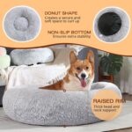 JOLLYVOGUE Dog & Cat Bed, Calming Anti-Anxiety Pet Bed for Small Dogs, Fluffy Donut Cushion for Small and Medium Pets (20") - Image 6